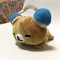 2006年 リラックマ ヘッドフォン ぬいぐるみ 青 - メルカリ