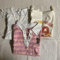 キャミソール150 ポロシャツ150 チュニック140 女の子 3着セット