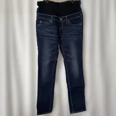 【マタニティ】ダークブルー スキニージーンズ