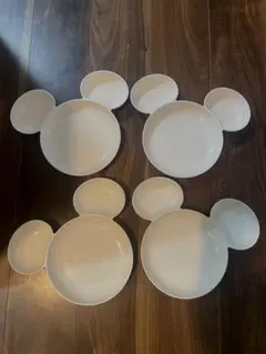 Francfranc ディズニー ミッキーマウス セパレートプレート 4枚セット