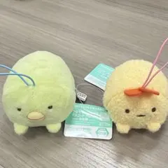 すみっコぐらし ぬいぐるみ うつ伏せ紐付きマスコット　part3 2体セット