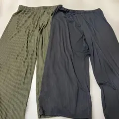 ユニクロ プリーツストレートパンツ セット