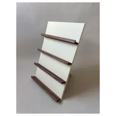 折り畳みディスプレイスタンド 角度調整 アイボリーホワイト マルシェ•展示販売に