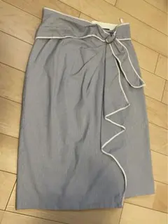 JUSGLITTY 配色パイピングデザインタイトスカート