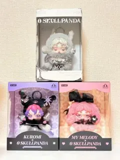 【未開封】スカルパンダXG クロミ マイメロ ラブブ　セット　ポップマート 全て未開封】スカルパンダXG クロミ マイメロ ラブブ 4体セット - メルカリ