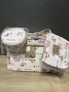 サンリオ　ハローキティ　ポーチ　3点セット　大容量バニティ　ミニ　丸型　ポーチ