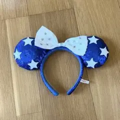ミニー カチューシャ ディズニー ブルー 星 スパンコール