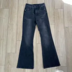 GRL ハイウエストフレアデニムパンツ cu498