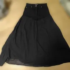 【美品】ロングスカート　Mサイズ ブラック