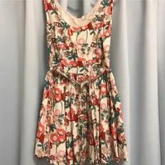 フォーエバー21＊チュール入り花柄ワンピース