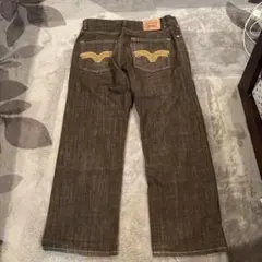 Levi's 569 ブラウン 刺繍 W32 L30 - メルカリ