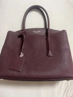 kate spade NEW YORK レザーハンドバッグ ボルドー