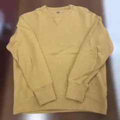 UNIQLO クルーネック トレーナー L イエロー