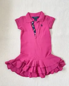 Polo Ralph Lauren 半袖ワンピース 2/2T ピンク　90