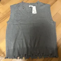 WEGO グレー ニットベスト