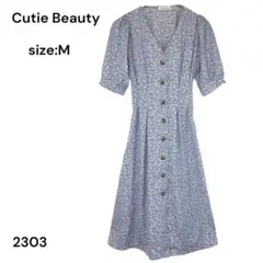 Cutie Beauty キューティービューティー　ワンピース　半袖　花柄　Ｍ