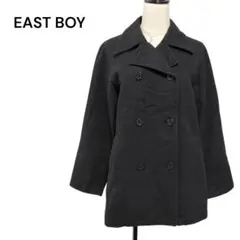 【定番美品】EAST BOY　ピーコート　ブラック　ウール　通勤通学