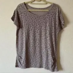 ナチュラルビューティー★Tシャツ カットソー トップス　アニマル　透かし　ヨガのサムネイル