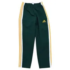00s adidas ワンポイトロゴ サイドライン グリーン トラックパンツ