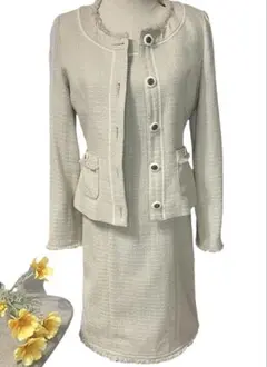 Pinky&Dianne ピンキーアンドダイアン　ツイード　ワンピーススーツ M