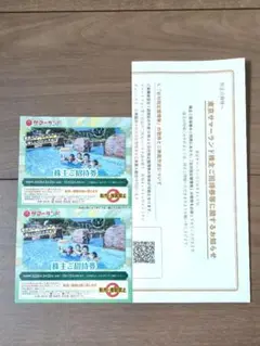東京サマーランド 株主ご招待券 1Dayパス2枚セットのサムネイル