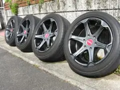 ★ESSEX 18インチ ８Ｊホイール　225／50Ｒ18 タイヤ 4本セット★