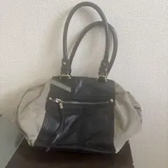 【値下げ】DIESEL ディーゼル　レザーキャンバスバッグ