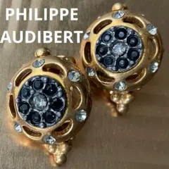 ヴィンテージ】アガタAGATHA ◇フック式ピアス silver ブルー 青 