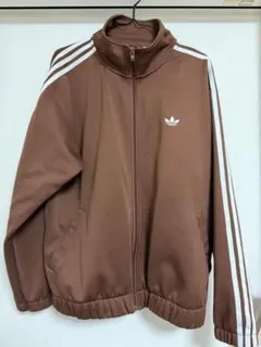adidas ブラウン ジップアップジャケット