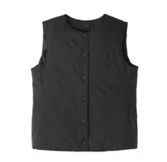 新品　無印良品　軽量ダウンポケッタブルノーカラーベスト