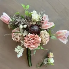 【ウェディングブーケ】　ピンク