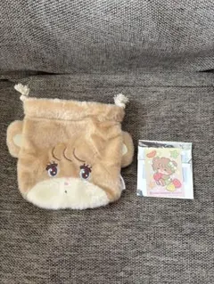 mikko フェイス巾着 ラテ ガチャガチャ