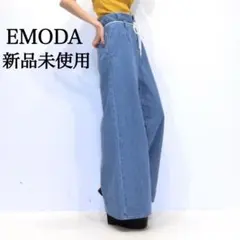 ✨新品未使用✨ EMODA STRING ハイウエストワイドデニム ブルーのサムネイル