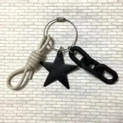 じゃらじゃらキーホルダー、バッグチャーム星、アクリルチェーン