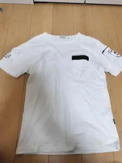 ホワイト Tシャツ Lサイズ ポケット付き
