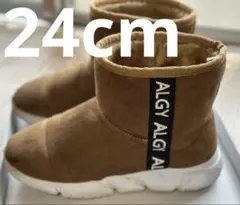 ALGY モコモコ ボアブーツ 24センチ 茶色