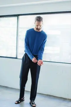 STILL BY HAND EASY FIT SUMMER WOOL PANTS