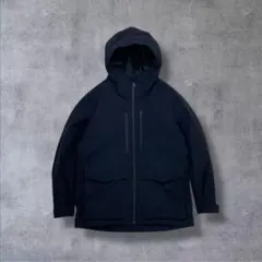 美品 UNIQLO ユニクロ ハイブリットダウンパーカー 黒 ブラック L