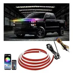 車 LEDテープライト 12V 防水フードライト 車用