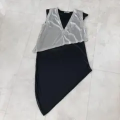 美品　アシメトリードレス　トップス　ワンピース　セット