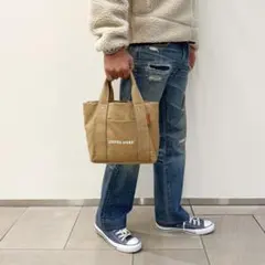 西海岸系☆LUSSO SURF マルチポケットトートバッグ　ベージュ　送料込み