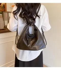 ショルダーバッグ リュック ブラウン ヴィンテージ 3way 通勤 かわいい