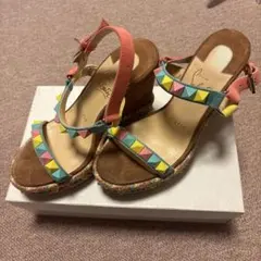 Christian Louboutin 多色スタッズサンダル