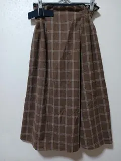 アクシーズ♡ブラウン チェック柄 スカート Mサイズ
