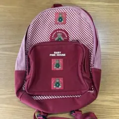 BABY PINK HOUSE リュック レッド チェック柄 - メルカリ