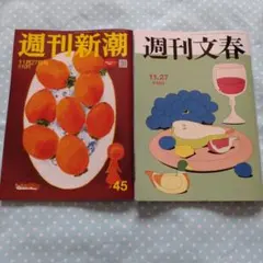 週刊文春　週刊新潮　11/27号