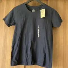 MUJI ネイビー クルーネック半袖Tシャツ M