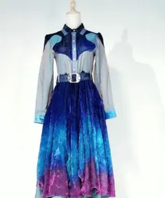 hazama 祝祭に廻するワンピース　ターコイズ 2025年最新】hazama シャツワンピースの人気アイテム - メルカリ