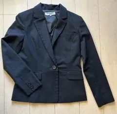 NATURAL BEAUTY BASIC レディース黒テーラードジャケット S