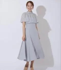 AND COUTURE ラメフラワーチュールレイヤードレスのサムネイル